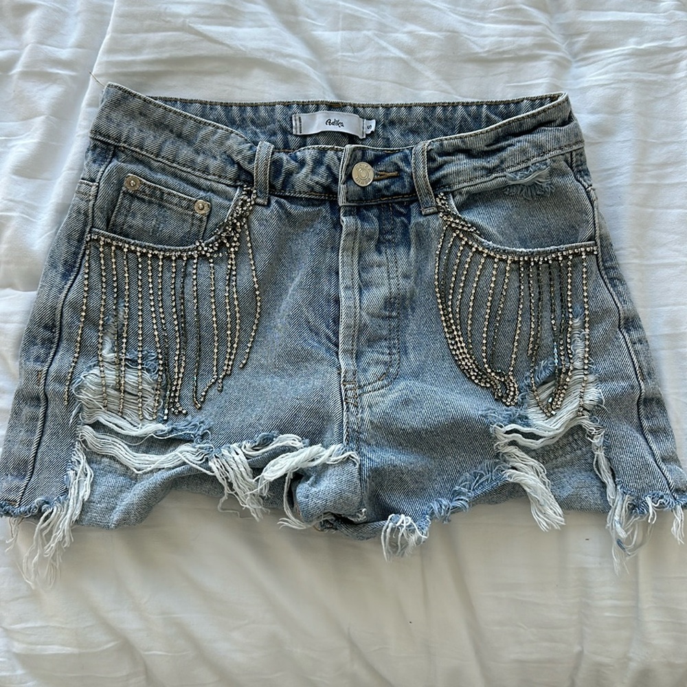 High waisted adika festival shorts